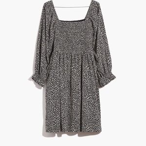 Madewell Black & White Floral Dress